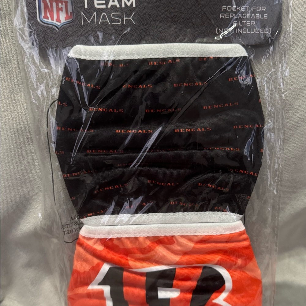 NFL Team Face Masks - Black and Orange